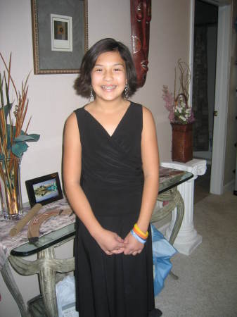 Jocelin dressed up for a birthday party