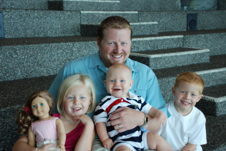 My husband, Dave, and the kids