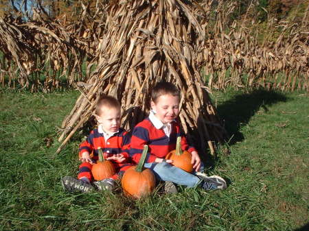 Liam and Mark - October 2006