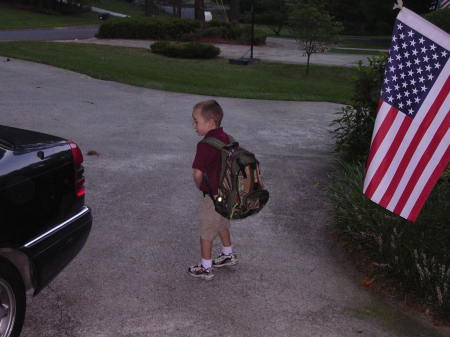 Charlie's first day of school