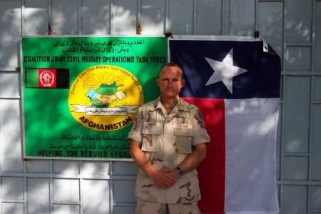 June 2002, in front of our Downtown Kabul Headquarters