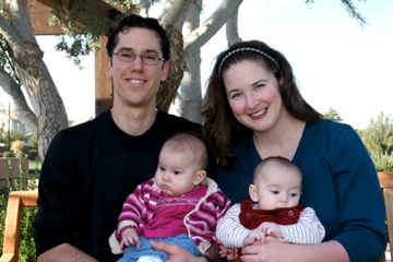Bret and Shannon,  Miriam and Benjamin Dec. '06
