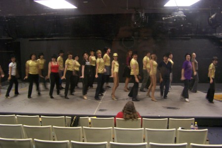 A Chorus Line rehearsal Fall 2005