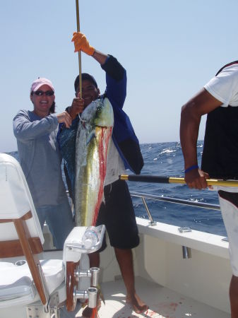 bringing in the big one...cabo san lucas