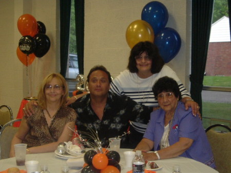 Bill and his mom and sisters