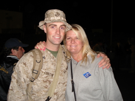 My son returning from his 2nd tour in Iraq
