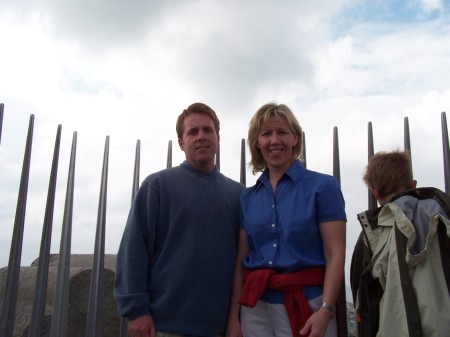 Matt and wife Rachel on the top of Arc de Triomphe