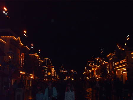 Disneyland at night