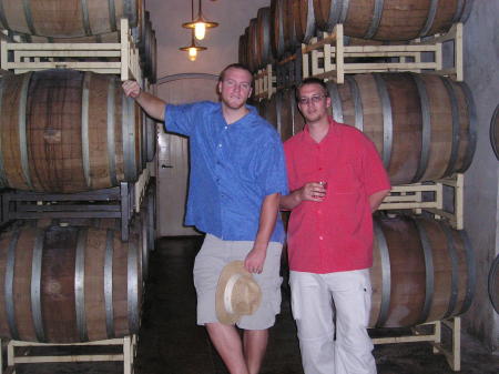 Steve and I at a vineyard in Napa