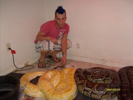 tyler and my snakes