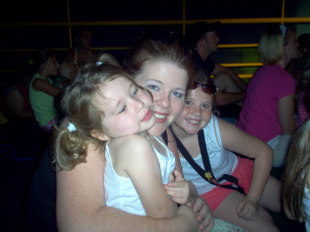 Me and two of my three girls in Disney World September 2006.