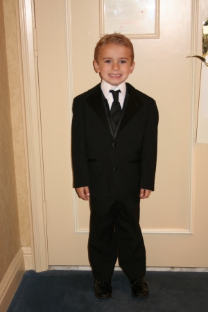 My son at his uncle's wedding 10/07