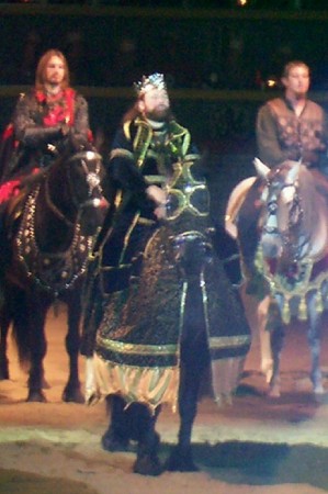 The King at Medieval Times, my current job