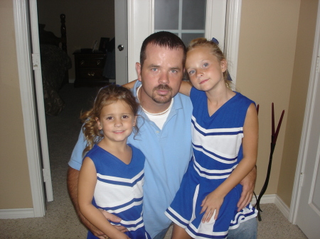 Dad and his dates for the football game