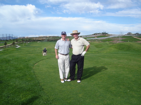 Peter Read and I play golf in Oceanside California
