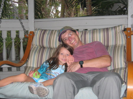 With daughter Tessa in Key West in December 2005