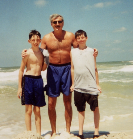 1999- Me and the boys at Clearwater Beach FL
