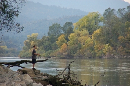 Boy Fishing The Scaramento