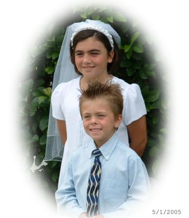 Sarah and Andy- Sarah's 1st Communion