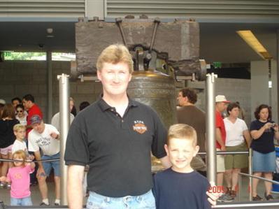 My Nephew Lance and I at the Liberty Bell 2003