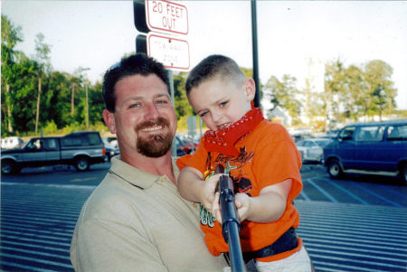 My husband Mike, and step son Dustin.