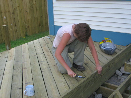 Building my deck.