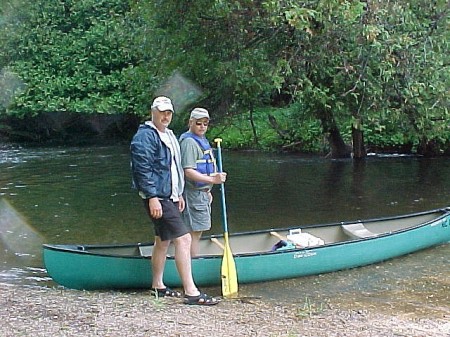 Canoeing at Sturgeon River, MI
