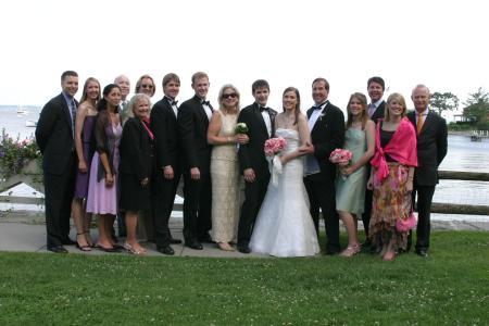 Family members at Ali's wedding