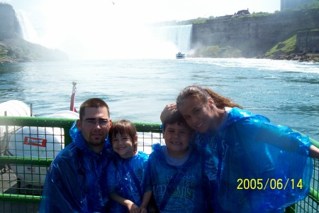 The family at Niagara Falls, NY