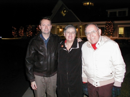 Glenn with aunt and uncle in Frederick.