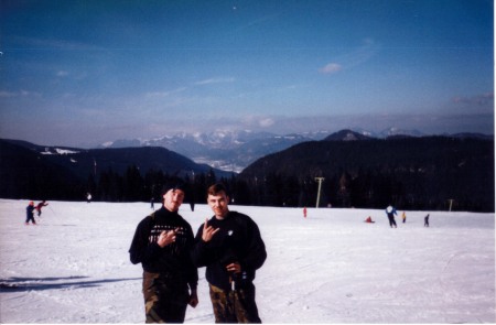 Skiing in the Alps