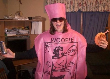 My daughter the Whoopie cushion.