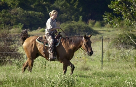 Me riding my brothers' horse. Oh, how I love to horseback ride! I love horses!