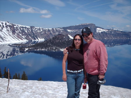 My wife Alfiya and I @ Crater Lake National Park