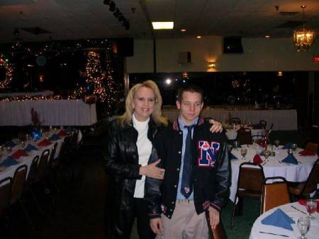 My son Mike's football banquet, 2005.