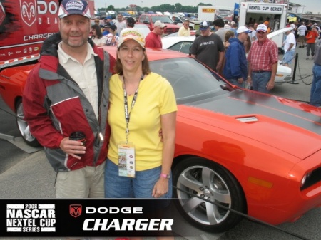 Tim,my husband and myself at Dover Speedway 6/2006
