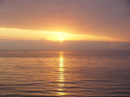 Sunset off the North Fork, July 06