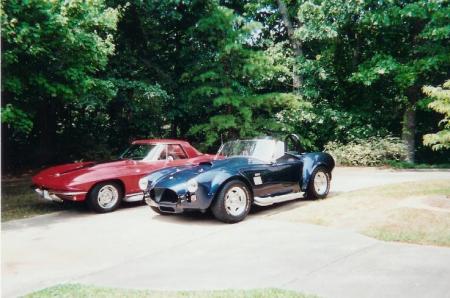 1965 Corvette and 1965 Cobra