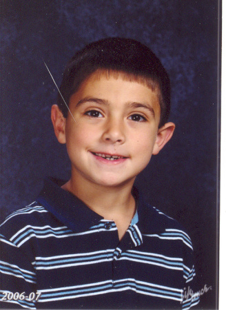 Dylan's 1st grade photo - 7 years old