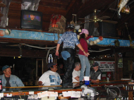 Dancing on the bar in Ft. Lauderdale