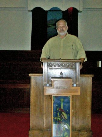 Jim Behind Martin Luther King's Pulpit
