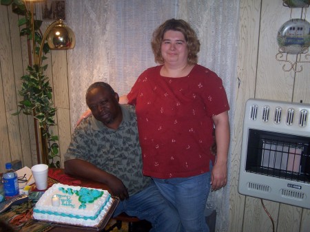 Me and my boyfriend Charles at his birthday party.