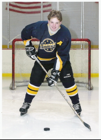 Alex playing for the Junior Admirals.