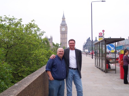 My buddy Joe and I in front of Big Ben