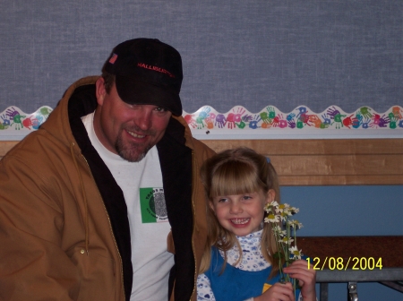 Dad and the little Daisy Scout