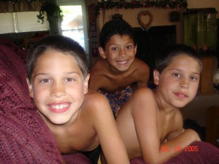 The three muskateers all tan (my boys)
