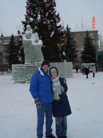 Ekaterina and I in Russia