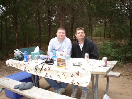 Mark Martyn & me on a recent family camping trip
