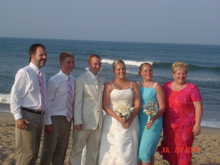 My daughter Julie's wedding July 28, 2006 on the beach