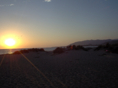 Ventura Beach at Sunset
